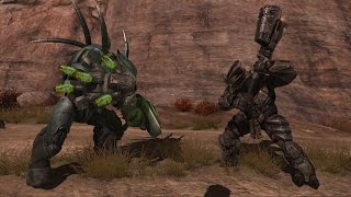 Halo Reach AI Battle  Hunters vs Brute Chieftains [upl. by Erlond]