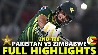 Pakistan vs Zimbabwe Full Highlights 2nd T20 2024  pak vs zim [upl. by Winnick]