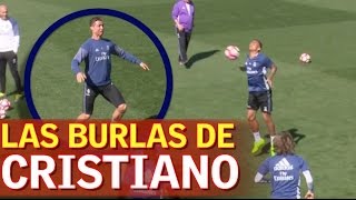 El control con el pecho de Danilo que desató las burlas de Cristiano [upl. by Yelsa750]