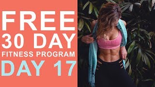 Day 17  Free 30 Day Fitness Challenge  Fat Burn amp Abs [upl. by Taggart]