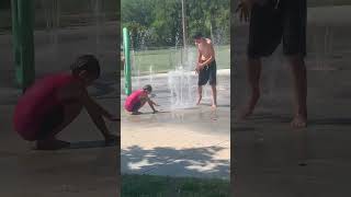 Splash Pad part 2 in Cambridge Rv Park in Nebraska [upl. by Anilet]