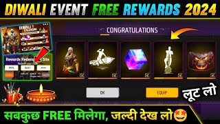 Diwali Event Free Rewards 2024 🔥🤯 Free Fire New Event  Ff New Event Today  Diwali Event Free Fire [upl. by Raybourne654]