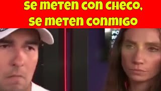 Alice Hedworth protege a Checo Pérez durante entrevista de la prensa inglesa sobre su renovación [upl. by Atnoid214]