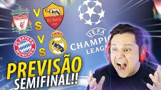 Quem chega NA FINAL PREVISÃO SEMIFINAL DA CHAMPIONS LEAGUE 😱🏆 [upl. by Ayotas]