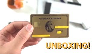 quotNewquot METAL Amex Gold Card Unboxing [upl. by Aehcsrop]