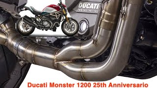 2019 Ducati Monster 1200 s  Qd Exhaust Install [upl. by Derdle]