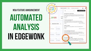 Automated Trading Analysis in Edgewonk  New Feature [upl. by Naujad]