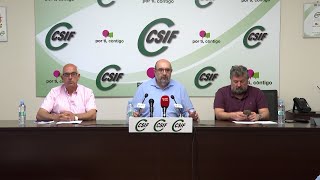 CSIF pide jornada de 35 horas teletrabajo y mejoras salariales a funcionarios de cara al 23J [upl. by Elicec]