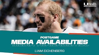 Liam Eichenberg meets with the media  Miami Dolphins [upl. by Latsirk710]