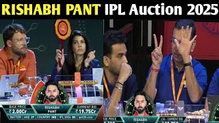 Rishabh Pant IPL Auction 2025  Rishabh Pant IPL AUCTION 2025 full highlights video  IPL 2025 [upl. by Bonine]