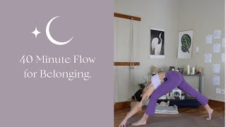 40 Minute Katonah Yoga™ Flow Finding Belonging [upl. by Ayital]