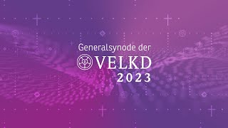 4 Tagung der 13 Generalsynode der VELKD Livestream  Plenum Teil 2  11112023 [upl. by Saddler]