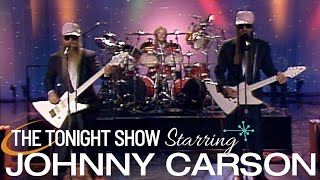 ZZ Top Make Their First Appearance on Live Television  Carson Tonight Show [upl. by Edik828]