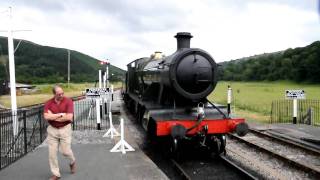 GWR Churchward 280 2807 at Carrog 9th July 2010 [upl. by Galer]