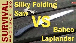 Silky Gomboy Folding Saw vs Bahco Laplander  Which One Wins [upl. by Philbrook805]