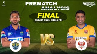 TNPL 2024 Final LKK vs DD Dream11 team Prediction Lyca Kovai Kings vs Dindigul Dragons ANALYSIS [upl. by Anikal]