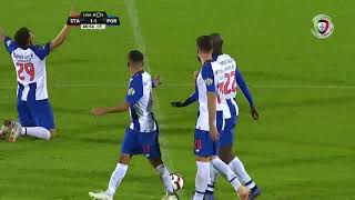 Goal  Golo Soares Santa Clara 11 FC Porto Liga 1819 13 [upl. by Hairehcaz]