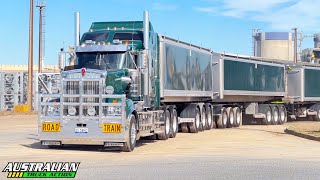 Australian Kenworth T909 Road Train Compilation 1 [upl. by Bremser866]