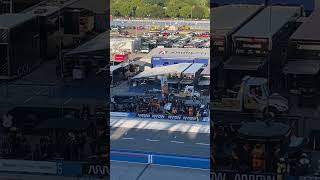 Marcus Ericsson’s destroyed car back in the garage at Milwaukee [upl. by Cilo]