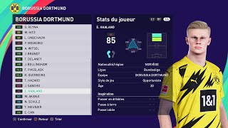 PES 2021 BORUSSIA DORTMUND players rates [upl. by Keavy327]