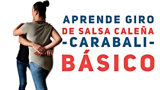 Pasó de Salsa caleña giro de carabali básico [upl. by Raddy]