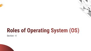 13  Roles of Operating System  Introduction  OS [upl. by Kcirederf]