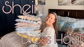 Shein Dress Haul  Mid Size Haul  10 Dresses [upl. by Ardnoel506]