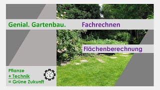 Fachrechnen  Flächenberechnung  Tutorial 13 [upl. by Meece]