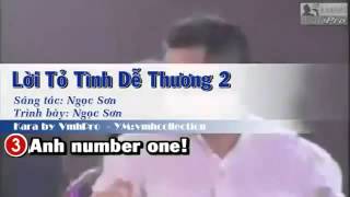 Lời Tỏ Tình Dễ Thương 2Ngọc Sơn Karaoke [upl. by Ilana921]