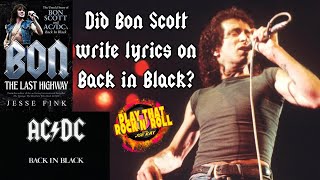 Did Bon Scott Write Lyrics on Back in Black [upl. by Omrellig]