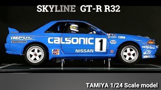 SKYLINE GTR32 CALSONIC ‘91 TAMIYA 124 [upl. by Akemeuwkuhc159]