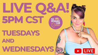 Insurance Exam Queen May 29th Live 5pm CST [upl. by Sparks80]