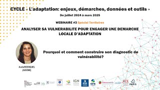 EXTRAIT Webinaire 3 Pourquoi et comment construire son diagnostic de vulnérabilité [upl. by Adnovoj188]