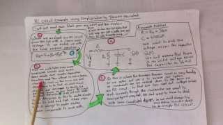 RC circuit example using Thevenins theorem [upl. by Zara]