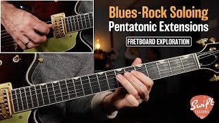 The Power of Pentatonic Extensions  Blues Rock Lead Guitar Lesson [upl. by Aztin]