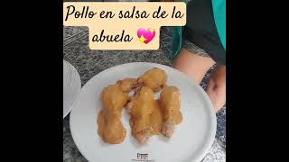 comidasrapidasyfacilesdehacer pollo en salsa de la abuela 🤤 [upl. by Meill724]