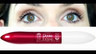 Loreal Double Extend Beauty Tubes Mascara First Impression Review [upl. by Gene434]