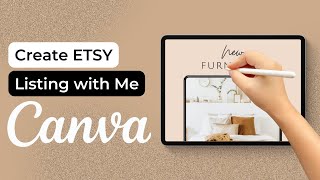 Create ETSY Listing Photos with Canva that Sell [upl. by Negiam]