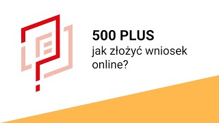 JAK ZŁOŻYĆ WNIOSEK O 500 PLUS ONLINE [upl. by Kirsti681]