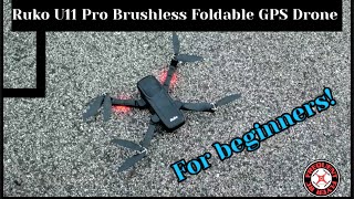 Ruko U11 Pro Folding Brushless Beginners GPS Drone Outdoor Demo [upl. by Aramoiz]