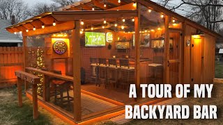 A tour of my backyard bar [upl. by Maharg]