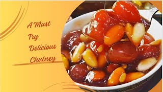 Alu Bukhara Aur İmli Ki Khatti Meethi Chutney  Quick amp Easy Chutney Recipe [upl. by Cynar756]