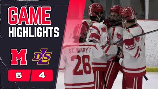 Orchard Lake St Marys vs De La Salle Boys Hockey Highlights [upl. by Gillette341]