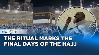 Muslim Pilgrims Cast First Stones During Hajj [upl. by Anileve12]