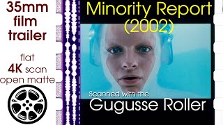 Minority Report 2002 35mm film trailer C flat open matte 4K CROPPED [upl. by Fromma]