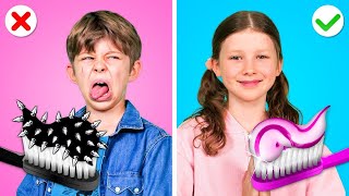 Good VS Bad Kids  Cool Hacks for Smart Parents and Funny Situations by Gotcha Hacks [upl. by Savadove660]