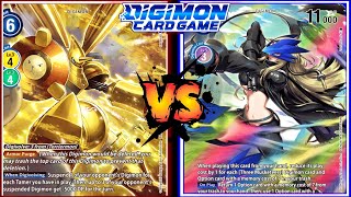 Yellow Hybrid vs BeelStarmon  Digimon TCG BT8 [upl. by Koorb]