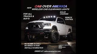 Wireless Cab Marker Clearance Lights No Holes to Drill Fits All Trucks And Suvs [upl. by Neelyar245]