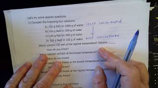 Colligative properties  a qualitative understanding [upl. by Aicelf]