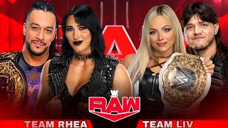 Rhea Ripley amp Damian Priest vs Liv Morgan amp Dominik Mysterio Full Match WWE Raw Highlights [upl. by Sidky]